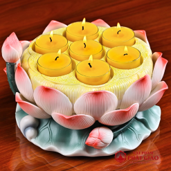 De Nen Gom Hinh Bong Sen Kich Thuoc 20cm vppg 2