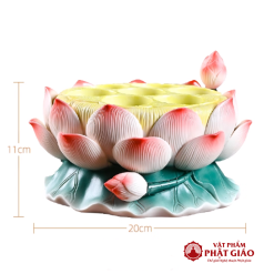 De Nen Gom Hinh Bong Sen Kich Thuoc 20cm vppg 3