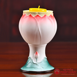 De Nen Gom Su Hoa Sen Hong Cao 12.5cm vppg 1