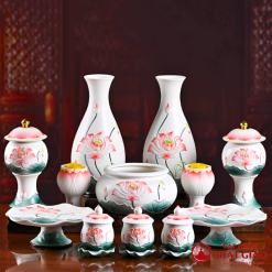 De Nen Gom Su Hoa Sen Hong Cao 12.5cm vppg 8