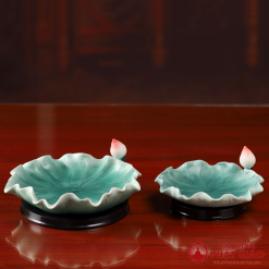 Dia Tho Mam Bong Gom Hinh La Sen Cao Cap Duong Kinh 23cm vppg 10