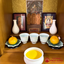 Dia Tho Mam Bong Gom Hinh La Sen Cao Cap Duong Kinh 23cm vppg 11