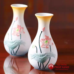 Lo Hoa Gom Hoa Tiet Hoa Sen Cao 15cm 20cm vppg 3