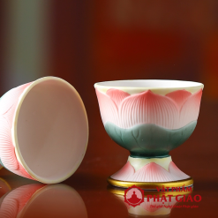 Ly Nuoc Tho Gom Su Hoa Tiet Hoa Sen Hong De Vien Vang vppg 2