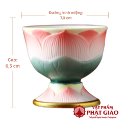 Ly Nuoc Tho Gom Su Hoa Tiet Hoa Sen Hong De Vien Vang vppg 4