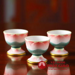 Ly Nuoc Tho Gom Su Hoa Tiet Hoa Sen Hong De Vien Vang vppg 6