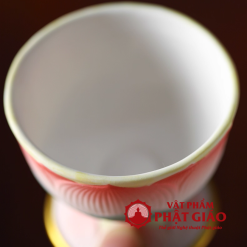 Ly Nuoc Tho Gom Su Hoa Tiet Hoa Sen Hong De Vien Vang vppg 8