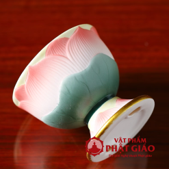 Ly Nuoc Tho Gom Su Hoa Tiet Hoa Sen Hong De Vien Vang vppg 9