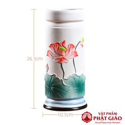 Ong Dung Nhang Bang Gom Hoa Tiet Sen Cao 25cm vppg 2