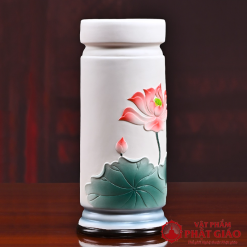 Ong Dung Nhang Bang Gom Hoa Tiet Sen Cao 25cm vppg 4