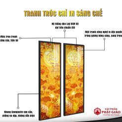Tranh Truc Chi In Doi Hoa Tiet Hoa Sen TC157 vppg 2