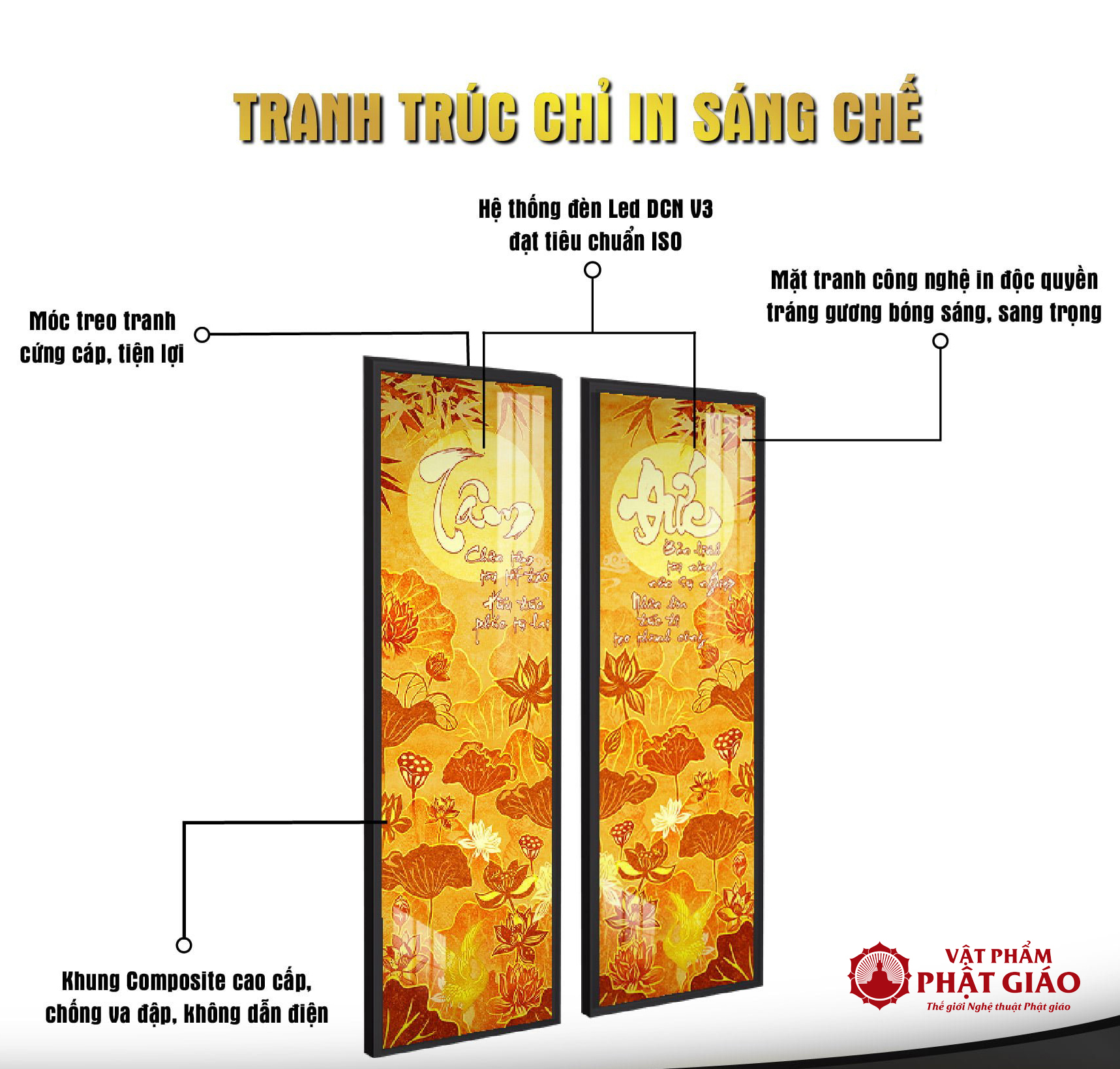 Tranh Trúc Chỉ In Đối Họa Tiết Sen Trúc TC160 vppg 2 Tranh Truc Chi In Doi Hoa Tiet Sen Truc TC160 vppg 2
