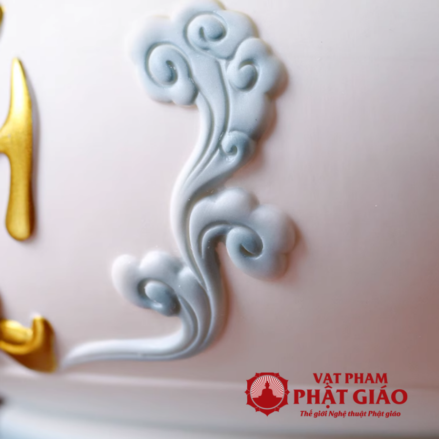 Bát Hương Bằng Gốm Màu Trắng Xanh Chữ Tiên, Nhiều Kích Cỡ 8 Bat Huong Bang Gom Mau Trang Xanh Chu Tien Nhieu Kich Co 8