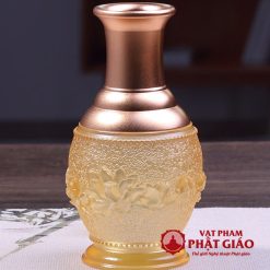 Binh Bong Tho Phat Bang Luu Ly Trong Suot Hoa Tiet Hoa Sen Tinh Te 4