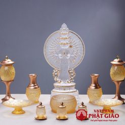 Bộ Đồ Thờ 10 Món Chất Liệu Lưu Ly Trong Suốt Họa Tiết Hoa Sen Tinh Tế 2 Bo Do Tho 10 Mon Chat Lieu Luu Ly Trong Suot Hoa Tiet Hoa Sen Tinh Te 2