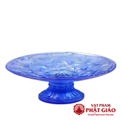 Dia Tho Luu Ly Hoa Tiet Hoa Sen Mau Xanh Coban 1