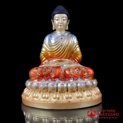 Tuong Phat Thich Ca Ngoi Tinh Tam Bang Dong Son Do Cao 40cm 48cm vppg 1