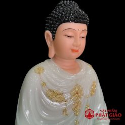 Tuong Phat Thich Ca Tinh Tam Bot Da De Sen 8 Canh Xanh Thien Thanh Vien Vang vppg 5 1