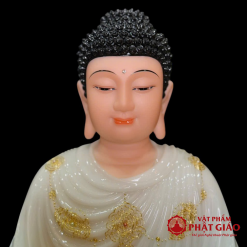 Tuong Phat Thich Ca Tinh Tam Bot Da De Sen 8 Canh Xanh Thien Thanh Vien Vang vppg 7