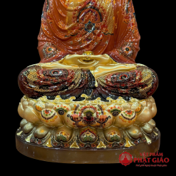 Tuong Phat Thich Ca Tinh Tam Ngoi Dai Sen Bang Dong Cao 40cm vppg 4