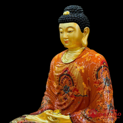 Tuong Thich Ca Tinh Tam Ngoi Dai Sen Bang Dong Son Vang Cao Cap vppg 2