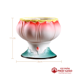 Bộ Đồ Thờ Gốm Sứ Tạo Hình Hoa Sen Đỏ Trang Nhã 21 bo do tho gom su tao hinh hoa sen do trang nha 14