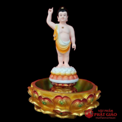 Chậu Tắm Phật Hoa Sen Bằng Composite, Đường Kính 80cm (Chưa Gồm Tượng) - Ảnh 2