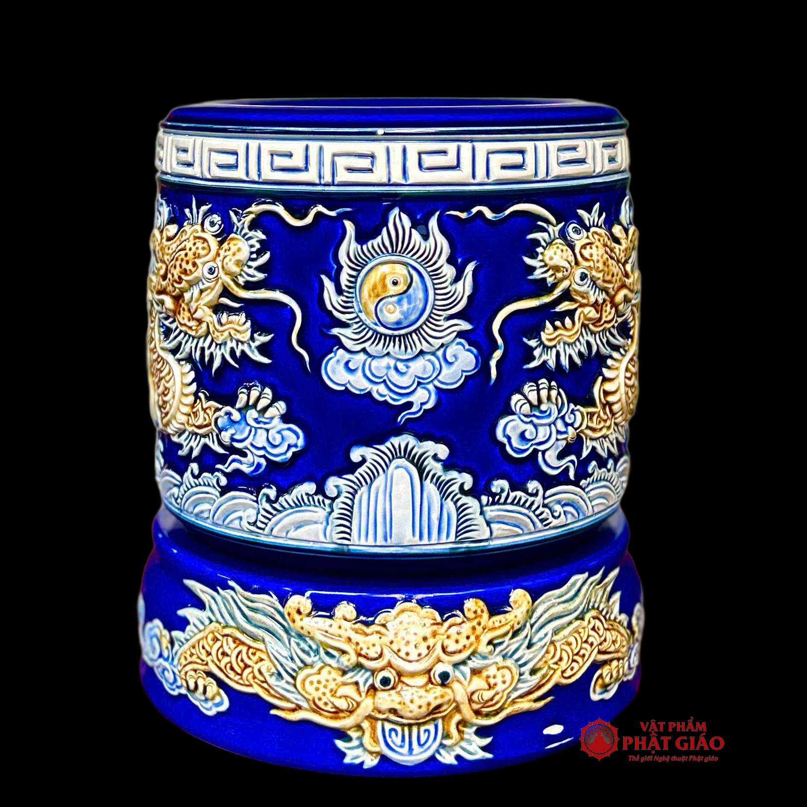 Bát Hương Gốm Sứ Bát Tràng Men Màu Xanh Dương, Nhiều Kích Cỡ 6 Bát Hương Gốm Sứ Bát Tràng Men Màu Xanh Dương, Nhiều Kích Cỡ - Ảnh 6