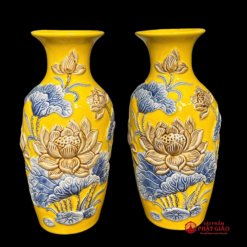 Lọ Hoa Thờ Bát Tràng Men Màu Vàng, Kích Cỡ Từ 25cm-30cm 9 Lọ Hoa Thờ Bát Tràng Men Màu Vàng, Kích Cỡ Từ 25cm-30cm - Ảnh 3