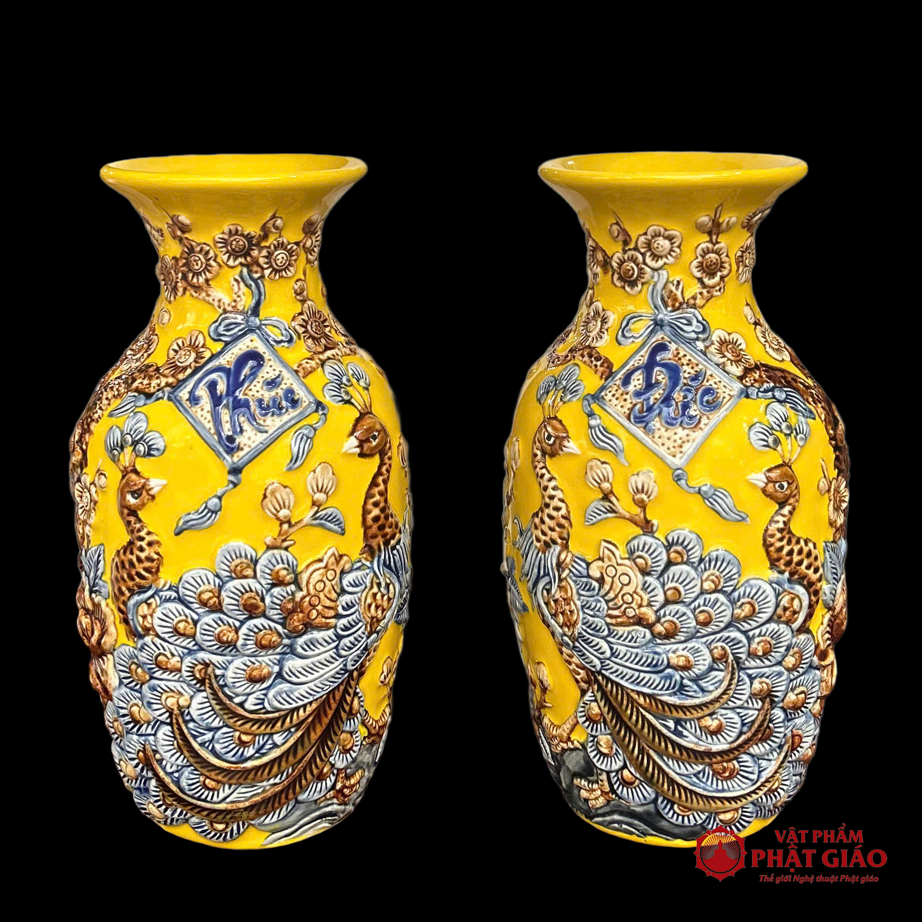 Lọ Hoa Thờ Bát Tràng Men Màu Vàng, Kích Cỡ Từ 25cm-30cm 4 Lọ Hoa Thờ Bát Tràng Men Màu Vàng, Kích Cỡ Từ 25cm-30cm - Ảnh 4