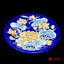 Bộ Mâm Bồng Gốm Sứ Bát Tràng Men Màu Xanh Dương, Nhiều Kích Cỡ 9 Bộ Mâm Bồng Gốm Sứ Bát Tràng Men Màu Xanh Dương, Nhiều Kích Cỡ - Ảnh 4