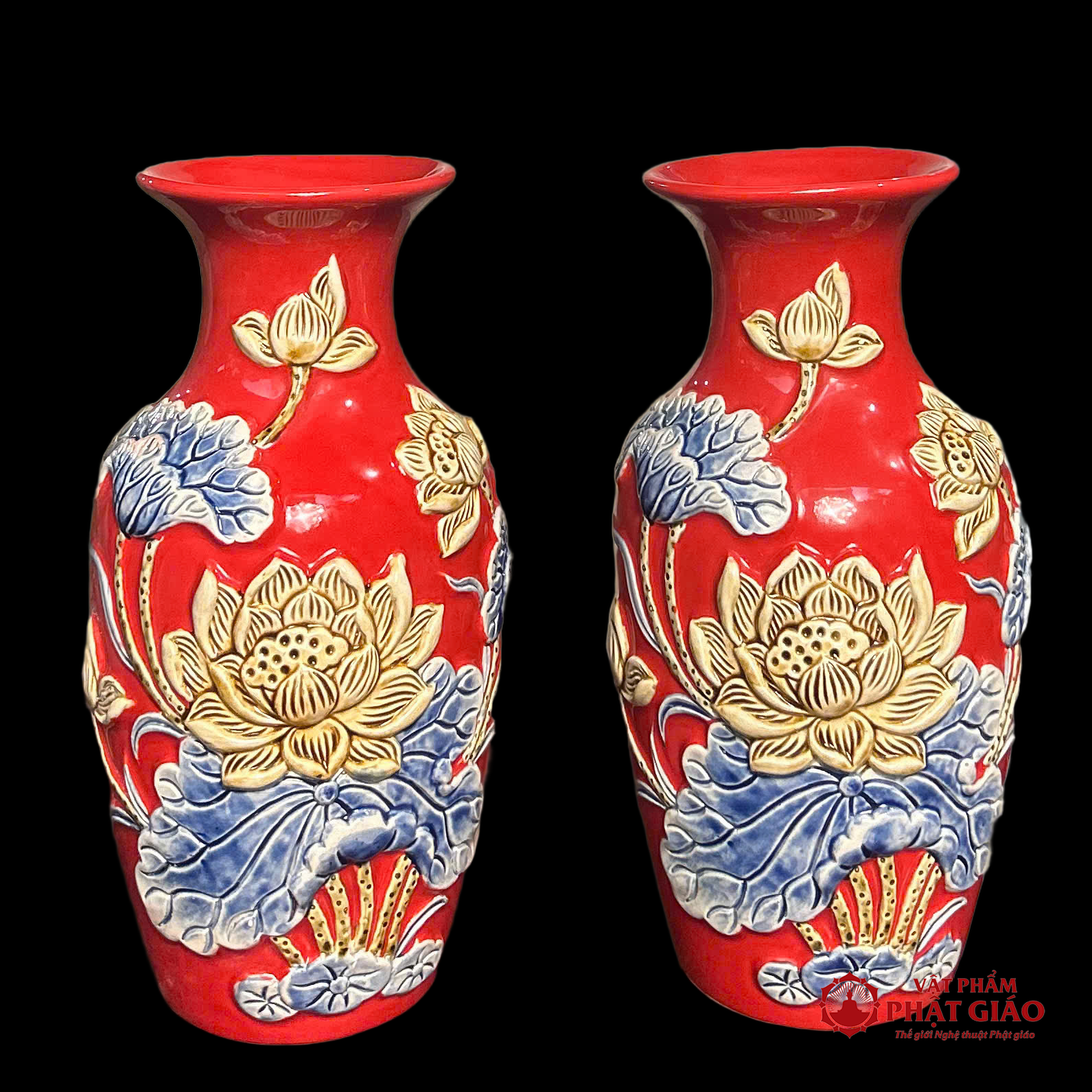 Lọ Hoa Gốm Sứ Bát Tràng Men Màu Đỏ 5 Lọ Hoa Gốm Sứ Bát Tràng Men Màu Đỏ - Ảnh 5
