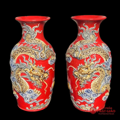 Lọ Hoa Gốm Sứ Bát Tràng Men Màu Đỏ 9 Lọ Hoa Gốm Sứ Bát Tràng Men Màu Đỏ - Ảnh 3
