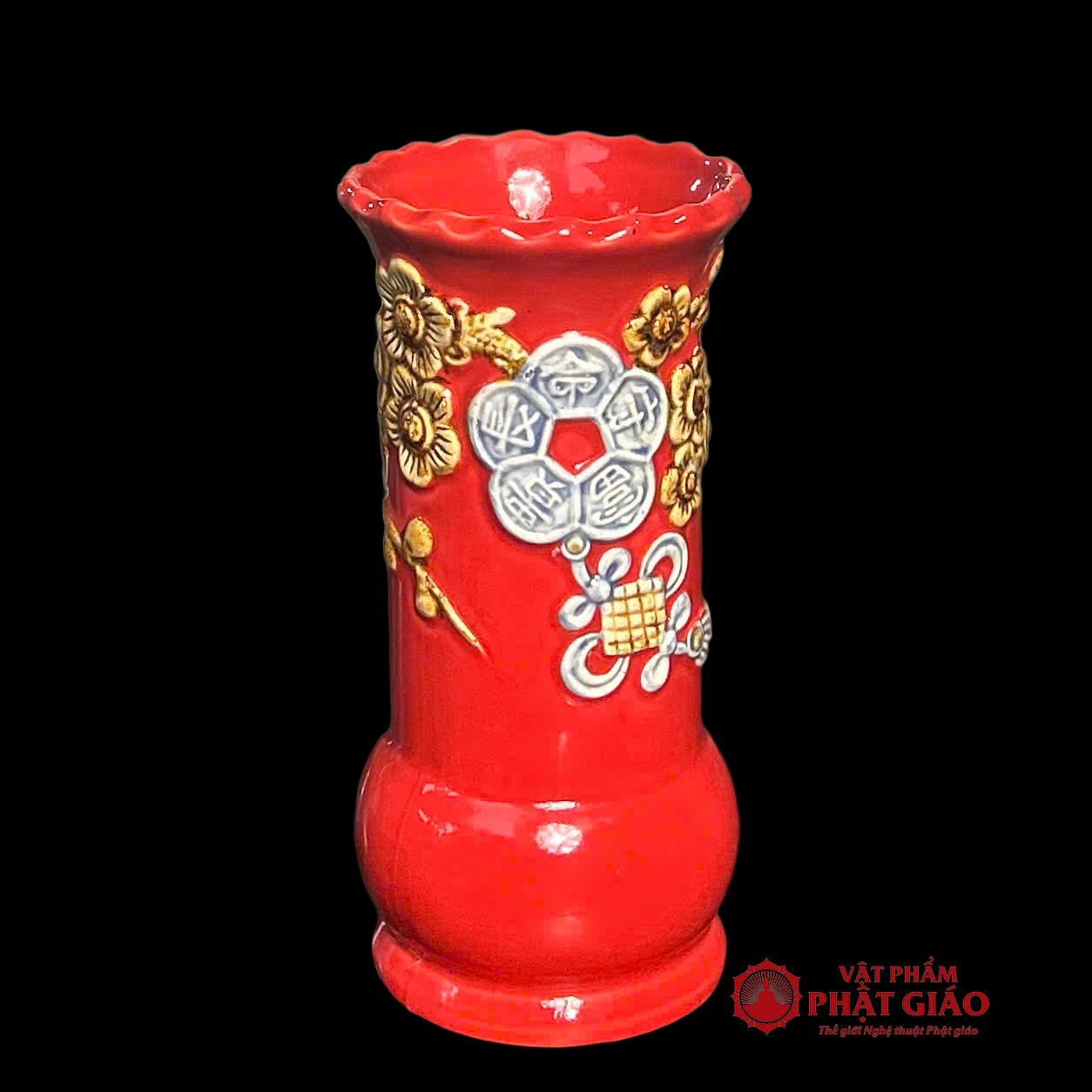 Ống Đựng Hương Màu Đỏ Gốm Sứ Bát Tràng, Kích Cỡ Từ 18cm-22cm 5 Ống Đựng Hương Màu Đỏ Gốm Sứ Bát Tràng, Kích Cỡ Từ 18cm-22cm - Ảnh 5