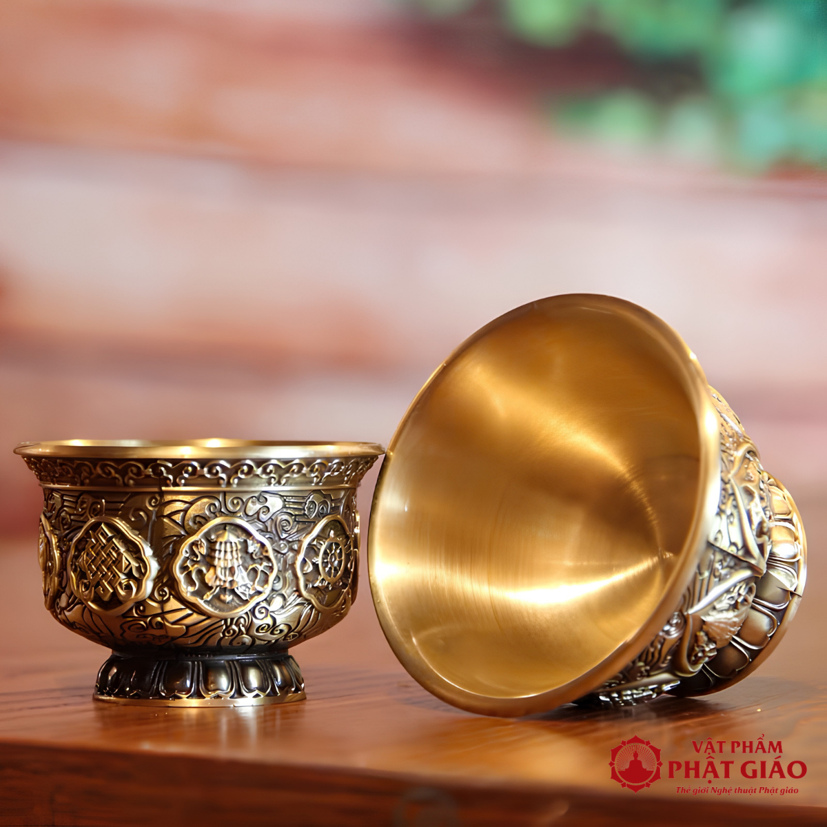 Chén Cúng Nước Bằng Đồng Phật Giáo Tây Tạng – Họa Tiết Bát Cát Tường 6 Chén Cúng Nước Bằng Đồng Phật Giáo Tây Tạng – Họa Tiết Bát Cát Tường - Ảnh 6