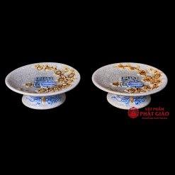 Khay Trầu Đào Thọ Gốm Sứ Bát Tràng Cao Cấp - Ảnh 3
