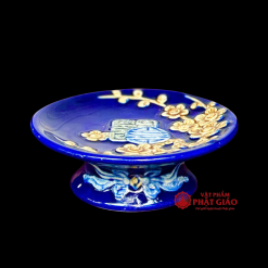 Khay Trầu Đào Thọ Gốm Sứ Bát Tràng Cao Cấp - Ảnh 5