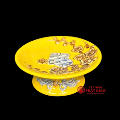 Khay Trầu Đào Thọ Gốm Sứ Bát Tràng Cao Cấp - Ảnh 6