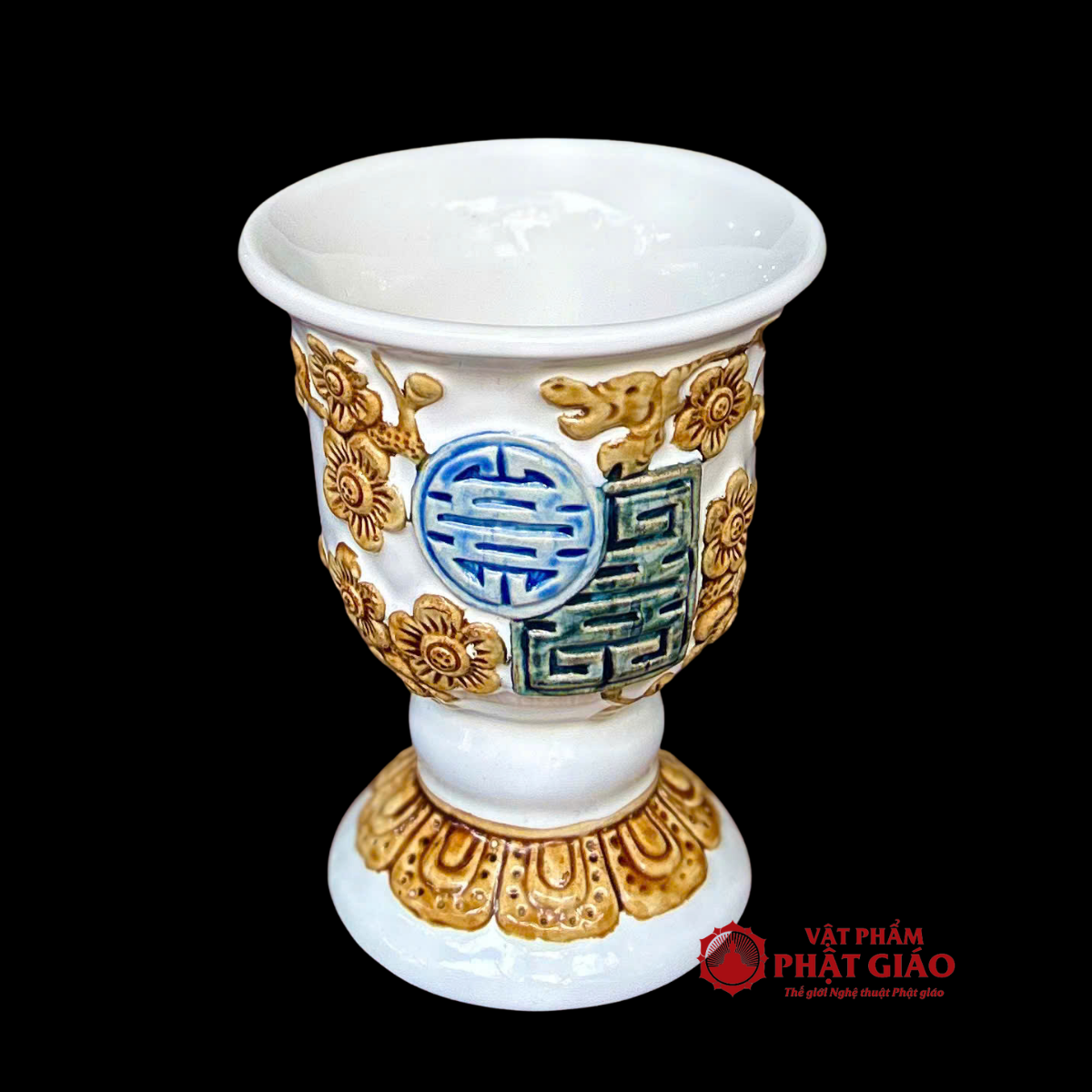 Ly Phật Thủ Gốm Sứ Bát Tràng Cao Cấp 6 Ly Phật Thủ Gốm Sứ Bát Tràng Cao Cấp - Ảnh 6