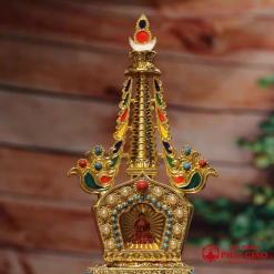 Tháp Xá Lợi Hợp Kim Màu Vàng Phật Giáo Tây Tạng, Kích Cỡ Từ 23cm-36cm 11 Tháp Xá Lợi Hợp Kim Màu Vàng Phật Giáo Tây Tạng, Kích Cỡ Từ 23cm-36cm - Ảnh 5