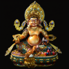 Tượng Hoàng Tài Thần Jambhala Bằng Đồng Vẽ Màu Thủ Công Nepal
