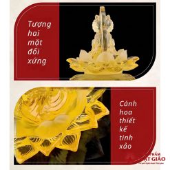 Tượng Phật Quan Âm Lưu Ly Tọa Đài Sen Để Ô Tô 9 Tượng Phật Quan Âm Lưu Ly Tọa Đài Sen Để Ô Tô - Ảnh 4