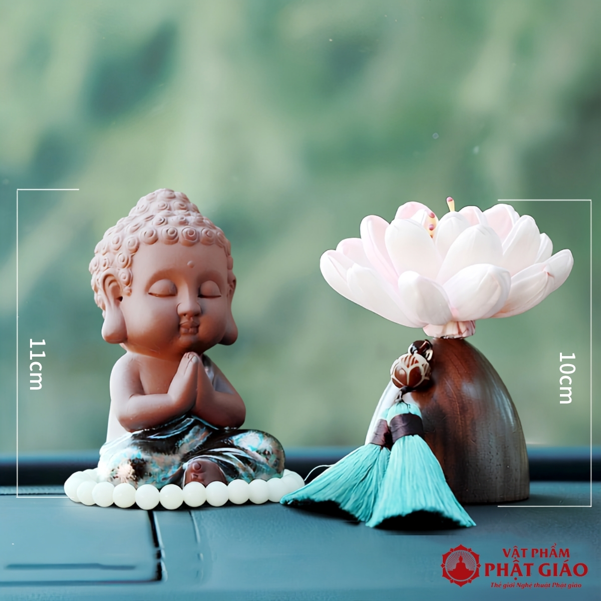 Tượng Phật Thích Ca Bằng Gốm Để Ô Tô, Cao 11cm 4 Tượng Phật Thích Ca Bằng Gốm Để Ô Tô, Cao 11cm - Ảnh 4
