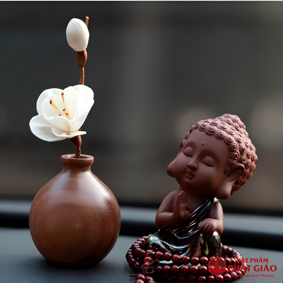 Tượng Phật Thích Ca Bằng Gốm Để Ô Tô, Cao 11cm 8 Tượng Phật Thích Ca Bằng Gốm Để Ô Tô, Cao 11cm - Ảnh 8