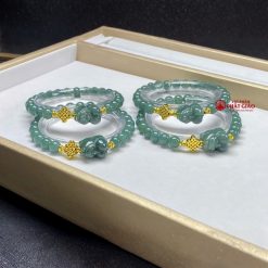 Vòng Tay Lam Ngọc Mix Tỳ Hưu, Hạt 6.8mm 6 Vòng Tay Lam Ngọc Mix Tỳ Hưu, Hạt 6.8mm - Ảnh 3
