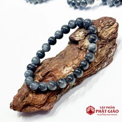 Vòng Tay Cẩm Thạch Ngọc Gà Đen Hạt 7mm 6 Vòng Tay Cẩm Thạch Ngọc Gà Đen Hạt 7mm - Ảnh 3