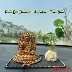 Bộ Tượng Phật Bản Mệnh Đặt Ô Tô Gỗ Bách Xanh Cao Cấp - Ảnh 8