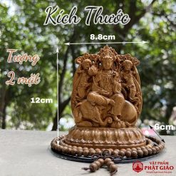 Bộ Tượng Phật Bản Mệnh Đặt Ô Tô Gỗ Bách Xanh Cao Cấp - Ảnh 10