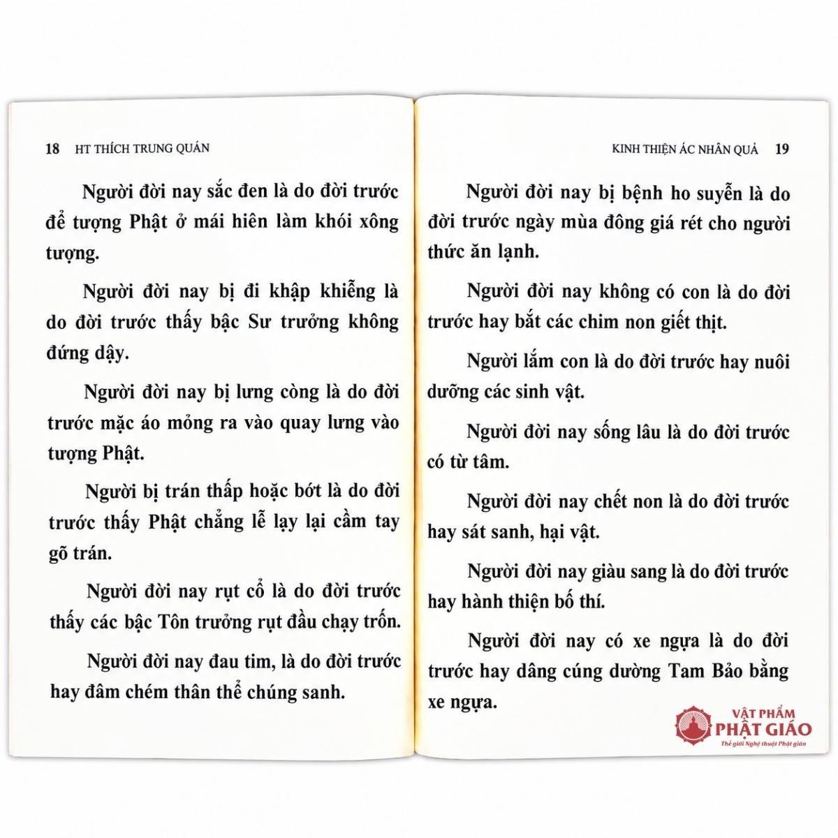 Kinh Thiện Ác Nhân Quả - Thích Trung Quán (NXB Hồng Đức, Bìa Mềm) 2 Kinh Thiện Ác Nhân Quả - Thích Trung Quán (NXB Hồng Đức, Bìa Mềm) - Ảnh 2