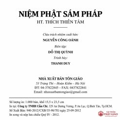 Niệm Phật Sám Pháp - Hòa thượng Thích Thiền Tâm (NXB Tôn Giáo, Bìa Mềm) 9 Niệm Phật Sám Pháp - Hòa thượng Thích Thiền Tâm (NXB Tôn Giáo, Bìa Mềm) - Ảnh 4